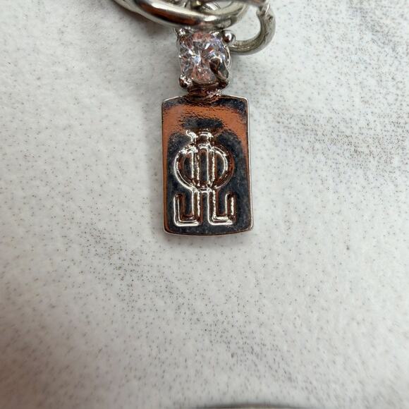 Jennifer Lopez Chunky Silver Gold Circle Chain Link Statement Necklace ✨ - Picture 4 of 13